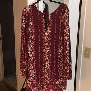 Urban outfitters floral long sleeve dress